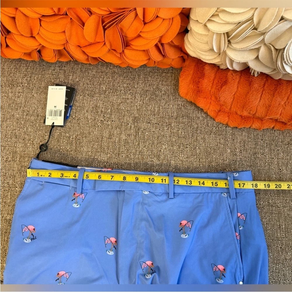 NWT RLX- POLO RALPH LAUREN PERFORMANCE GOLF SHORTS BLUE FLAMINGO - Picture 8 of 10